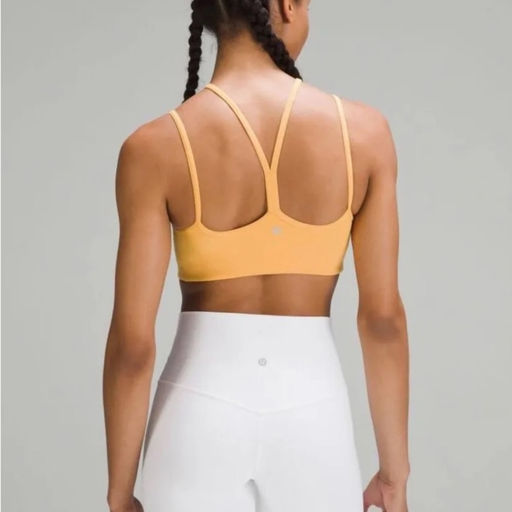 Lululemon Flow Y Strappy Bra Nulu - Mango Dream
